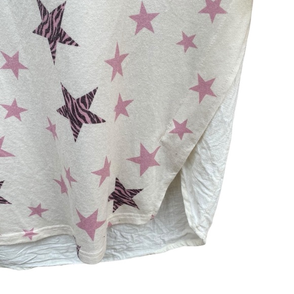 Umgee Womens Dress Pink Stars Zebra Print Size Large Linen Blend Cotton - Picture 10 of 11
